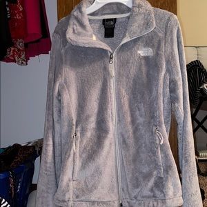 Womens grey north face osito jacket